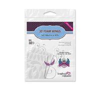 Scrapbook Adhesives by 3L 3D Foam Shapes-Wings, White, OSFA