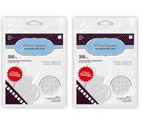 Scrapbook Adhesives by 3L 3D Foam Squares, bianco (Confezione da 2)
