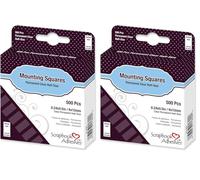 Scrapbook Adhesives by 3L Mounting Squares, Clear, 6 x 13mm (Confezione da 2)