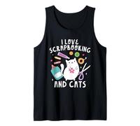 Scrapbook Crafter Funny I Love Scrapbooking And Cats Canotta
