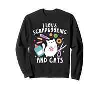 Scrapbook Crafter Funny I Love Scrapbooking And Cats Felpa