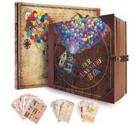 Scrapbook da 146 pagine Il nostro libro di avventure Album Kraft retrò Album fotografico fatto a mano fai-da-te Anniversario Matrimonio Memoria Regalo di San Valentino