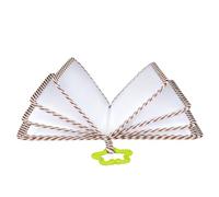 Scrapbook in tessuto tematico con design morbido con orsetti per conservare ricordi d'infanzia e momenti in modo sicuro in tessuto per bambini