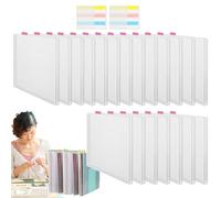 Scrapbook Paper Holder - Clear Scrapbook Holder Organizer with Sticky Index Tabs | 12 X 12 Scrapbook Paper Storage Organizer, Arts & Crafts Storage Organizers, Scrapbook Paper Organization