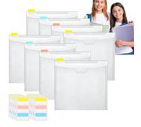 Scrapbook Paper Organizer - 32 x 33 cm Clear Holder With Sticky Index Tabs | Arts & Crafts Storage Organizer, Cardstock e Scrapbook Paper For DIY Crafting