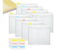 Scrapbook Paper Organizer - Scrapbook Paper Holder | Clear Scrapbook Holder Organizer with Sticky Index Tabs, Arts & Crafts Storage Organizers, Scrapbook Paper Organization