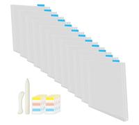 Scrapbook Paper Organizer, Transparent File Storage with Tabs, 12 Piece Document Holder Set, Interactive Includes Paper Creaser Tool, Ideal for School, Workplace, and Craft Rooms 12.6x12.99 Inches