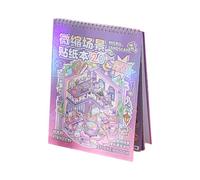 Scrapbook Scene Stickers - Mini House Landscape Decal Collection, Funny 3D Paper Art Accessories | Aesthetic Creative Stickers Set For Journaling DIY Albums Home Decor Fun Art Projects