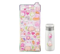 Scrapbook Sticker, 3d Tactile Experience Cartoon Themed, Journal Ledger Book Decal, Decorative Design, Waterproof Feature, Craft Tool, Creative Accessory for Laptops, Cups, Guitars 8.46x3.74 Inches