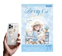 Scrapbook Stickers,Waterproof Design Flexibility Reliable Aesthetic Scrapbooking Supplies - 15 x 10 cm Water Bottle Stickers Portatili, for Calendar Planner Water Bottle Laptop Book Notebook