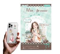 Scrapbook Stickers,Waterproof Design Flexibility Reliable Aesthetic Scrapbooking Supplies - 15 x 10 cm Water Bottle Stickers Portatili, for Calendar Planner Water Bottle Laptop Book Notebook