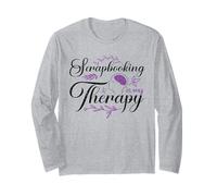 Scrapbooking is My Therapy Paper Crafting Scrapbooking Maglia a Manica