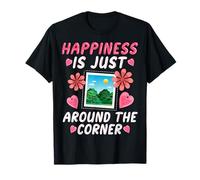 Scrapbooking Scrapbooking Scrapbooking Happiness Is Just Around The Corner Maglietta