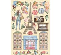 Scrapbooking Small Pad 10 fogli da 20,3 x 20,3 cm (8" x 8") - Create Happiness Oh lá lá