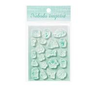 Scrapbooking Stamp Set, Silicone Clear Cute Decor Stamps with Acrylic Handle for Journal Use with Book Making Binding Notebook Planner Cards Photo Album Envelope Letter School Craft Supply System