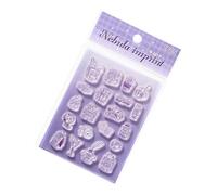 Scrapbooking Stamps, Silicone Cute Clear Decor, 5.5x7.1 Inch Sheet with High-Precision Build, Professional Reading Journal Supplies, Resistant Acrylic with Modern Style, Gear for Planners