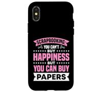 Scrapbooking: You Can't Buy Happiness Custodia per iPhone X/XS