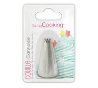 ScrapCooking 1803 Bussola scanalato, Acciaio Inox Argento 14 x 10,8 x 3,2 cm