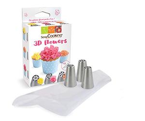 ScrapCooking 1821 Bussole 3D Flowers Kit Inox Multicolore 15 x 9 x 5 cm