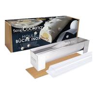 ScrapCooking 1910 Stampo per Tronchetto e Inserto in Acciaio Inox Multicolore 30 x 8 x 6,5 cm