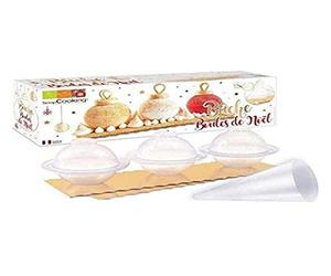 ScrapCooking 1928 - Kit per pasticcini natalizi con stampi, staffe, tasche per pasticceria e scatola di trasporto