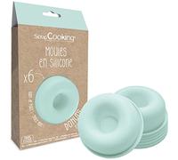 ScrapCooking 2913 - Set di 6 stampi per Donuts - Ciambelle in silicone - Ciambelle e Babas - Kit pasticceria forme 3D per torte - stampi singoli morbidi - adatto per forno e lavastoviglie