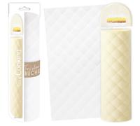 ScrapCooking 2974 - Tappetino in silicone "trapuntato", stampo per tronchi di Natale 3D, 28,3 x 18 cm, qualità professionale, pasticceria, dessert, torta originale, con ricetta, colore: bianco