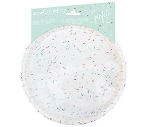 ScrapCooking 2995 - Stampo per torta in silicone Funfetti, facile da sformare, rotondo, flessibile e antiaderente, accessorio per pasticceria