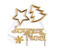 ScrapCooking 3700392450090 - Accessori per torte natalizie, colore: oro