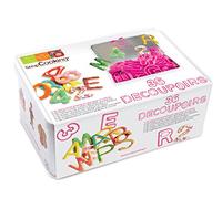 ScrapCooking 3986 Scatola Metallo 36 stampi plastiche ABC, 012 plastica Multicolore 19.5 x 13 x 8 cm 36 unità (S)