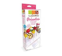 ScrapCooking 5161 Alzatina per Cake Pops/succhietti/Push Cakes polyméthacrylate Bianco 30 x 11 x 6 cm