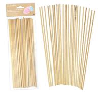 ScrapCooking - 25 Bastoncini per Zucchero Filato - Bastoncini Alimentari in Legno 28 cm - Idonei al Contatto Alimentare - Bastone per Macchina Zucchero Filato - Fabbricati in Francia - 5187