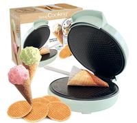 ScrapCooking - Macchina per Cialde e Coni Gelato - Waffle & Cone Factory 2 in 1 - Piastra per Wafer e Tegole - Idea Regalo Pasticceria - Ricetta Inclusa - 3883