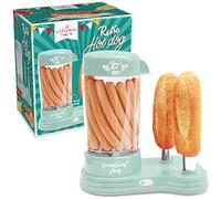ScrapCooking - Macchina per Hot Dog - Cuoci Wurstel per Creare Veri Hotgog Americani - Capacità 12 Salsicce & 2 Panini, Stile Vintage Vintage per Serate Barbecue Feste Sagre - Verde