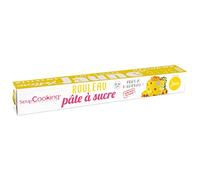 ScrapCooking - Rotolo di pasta di zucchero Giallo 430g - Ø 36 cm