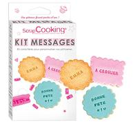 ScrapCooking 2041 Messaggi per Biscotti, Plastica, Rosa