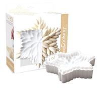 ScrapCooking - Stampo per dolci stellari "Celeste" - Stampo in silicone 3D - Qualità professionale - Pasticceria, Dessert, Torta di Natale - Con ricetta - Bianco - 2895