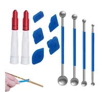 Scraper Tool Set - Caulk Remover Tool Kit | Utensili per caldaie in silicone | Sigillante più liscio per la riparazione e l'abbellimento di spazi vuoti murali, cucina, ristrutturazione casa, fai da te