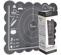 SCRAP COOKING Tappetino da Pasticceria in Silicone, Grigio Antracite, 60 x 43,5 x 0,2 cm