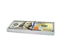 Scratch Cash Dollari - 100 Banconote Finte da 100 $, Fac-Simile Dollari, Dimensioni Reali