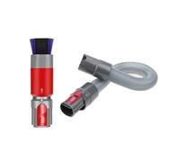 Scratch-Free Dusting Brush Hose Compatible For Dyson V7 V8 V10 V11 V12 V15 Traceless Soft Dust Attachment With Self Cleaning Design(2PCS)