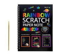 scratch notes | coloring drawing book paper note set with pen - for student boys girls kindergarten airplane classroom car home playroom party children's day