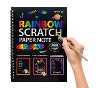 Scratch Notes Rainbow Coloring - Notebook Craft Paper Note, Libri Studenti Ragazzi Ragazze, Asilo Aereo Aula Auto Casa | Studenti Ragazzi Ragazze Asilo Aereo Aula Auto Casa Playroom Pa