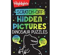 Scratch-Off Hidden Pictures Dinosaur Puzzles: 64-Page Dinosaur Activity Book with Scratch Art for Kids