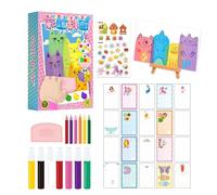 Scratch Painting For Kids - Kit Rainbow Scraatch Paper Set, Scrratch Drawing Postcard Cards With Tool, DIY Craft Activity Art Set For Children Age 6+ Creative Learning Gift Classroo