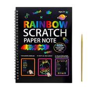 Scratch Paper - 10.2 Inch Creative Art Book | Paper Fun Activity Sheets - Rainbow Scatch Off Drawing for Kids Boys Girls Travel Home School Birthday Christmas