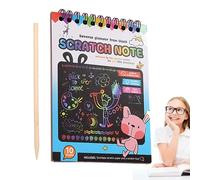 Scratch Paper Art - Scratch Artt Paper Per Bambini | Kit Di Pittura Per Bambini, Kit Di Pittura Divertente, Set Di Carta Colorato Per Graffi, Forniture Per Il Compleanno, Natale, Carta Per Per