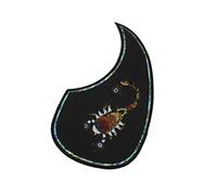 Scratch Plate per Acustica Chitarra Resistente Plettro Per Chitarra In Legno Massello Autoadesivo Per Chitarra Da 40-43 Pollici Battipenna per Chitarra Acustica (Color : 02)