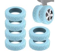 Scratch Resistant Suitcase Wheel Covers, Protective Cover for Wheels, Weatherproof Suitcase Wheel Protectors, Protective Travel Luggage Accessories 1.97-2.56" for Suitcase (Pink, Blue, Black, Gray)