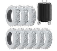 Scratch Resistant Suitcase Wheel Covers, Protective Cover for Wheels, Weatherproof Suitcase Wheel Protectors, Protective Travel Luggage Accessories 1.97-2.56" for Suitcase (Pink, Blue, Black, Gray)